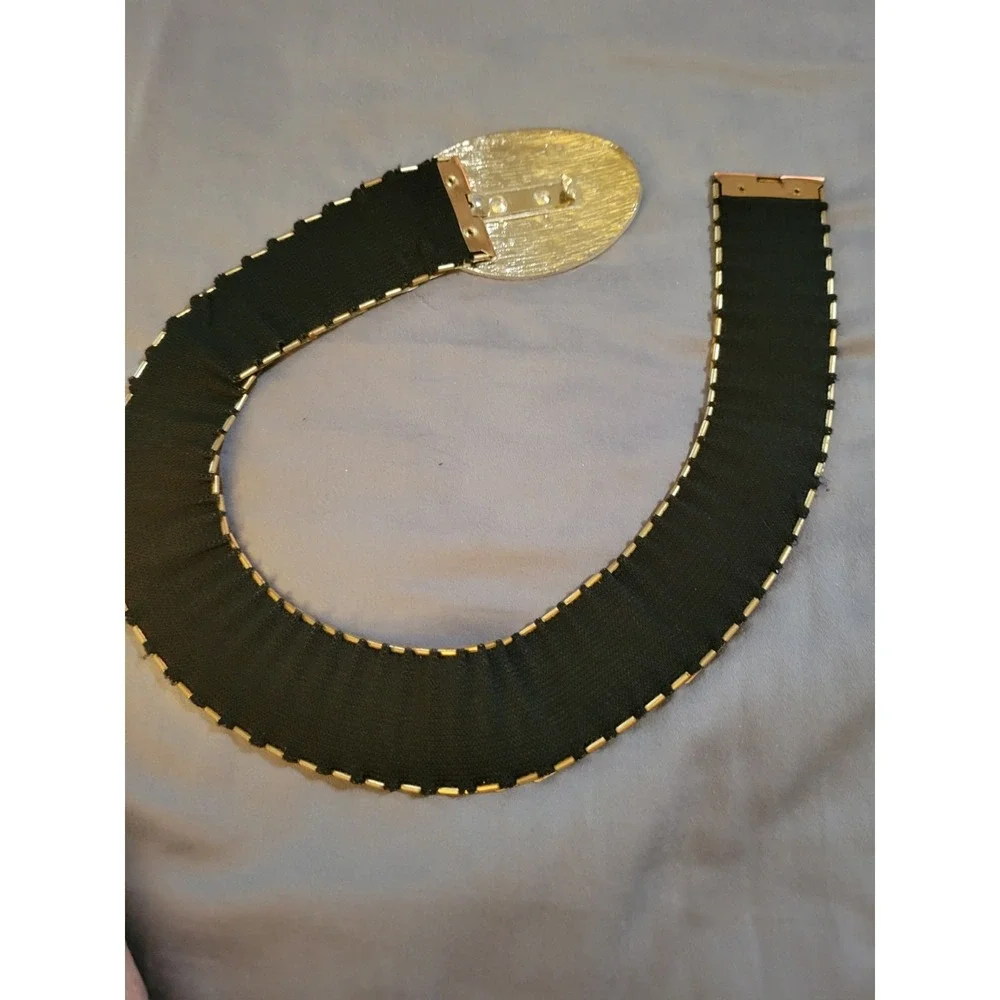 Vintage Gold Mesh Belt Unsigned Gold Disco Belt